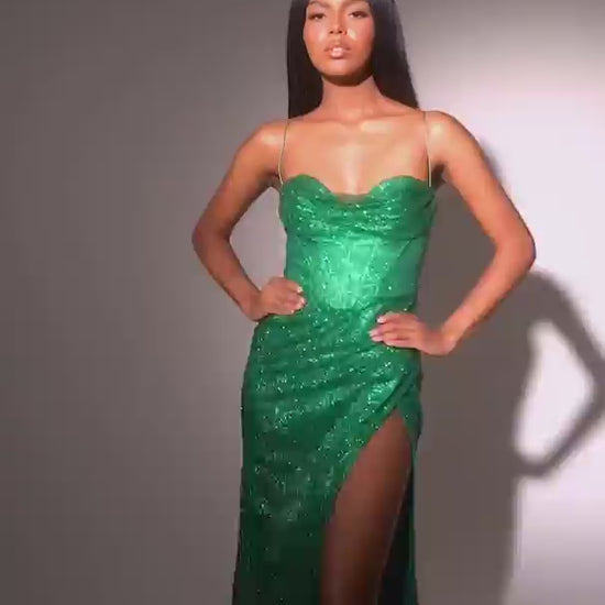 Emerald Green Formal Dress