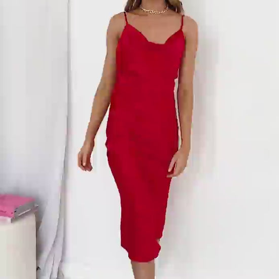 Kamaria Red Midi Slip Dress - Dress Rentals in Capetown - Shop Nowupdated#gid://shopify/Video/22676584595526#video_id