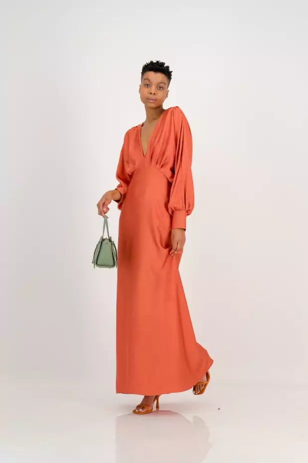 Maxi rust dress hotsell